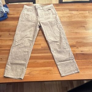 LOFT Beige Women's Trousers - velour